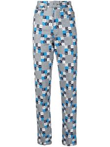 Узкие джинсы с завышенной талией Fiorucci, синий