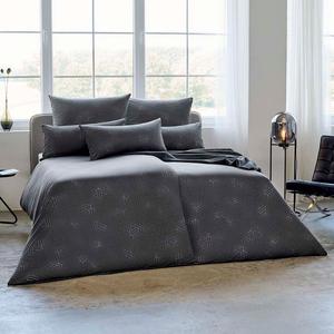 Постельное белье Estella Atelier Pippa цвет антрацит размер 155х220+80х80