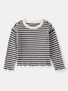 OshKosh Футболка с длинными рукавами антрацитово-белого цвета