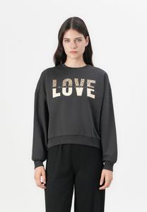 Толстовка ONLY ONLTAMMIE PRINT O NECK, Phantom/Grey