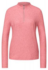 STREET ONE Лонгслив в светло-розовом цвете