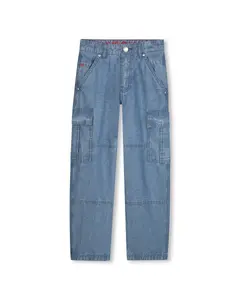 Хлопковые джинсы для мальчиков Hugo, синий