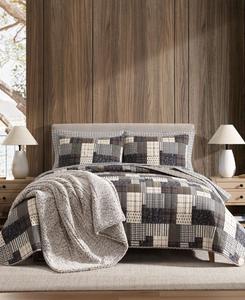 Двусторонний комплект постельного белья из античного хлопка, 2 предмета, размер Twin Eddie Bauer, коричневый