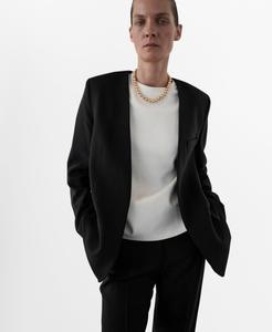 Женские брюки прямого кроя MANGO, Black