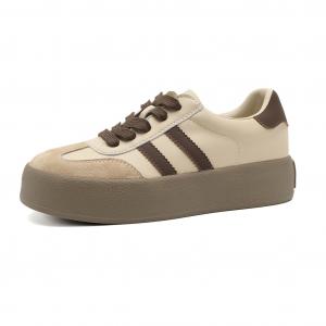 D Fuse Scandinavia German Army Trainers Low Top кроссовки для скейтбординга женские D:FUSE SCANDINAVIA, экрю coffee (foot length consider 1 size up)