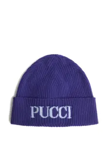 Шапка бини с логотипом Pucci Junior, фиолетовый