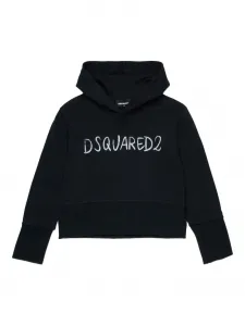 Худи с логотипом Dsquared2 Kids, черный