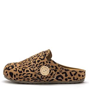 STAE Закрытые тапочки женские с леопардовым принтом, цвет Leopard Print