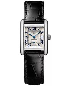 Женские швейцарские мини-часы DolceVita с черным ремешком, 22x29 мм Longines