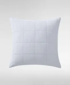 Декоративная наволочка из хлопковой марли, однотонная, 56 см x 56 см Calvin Klein, синий