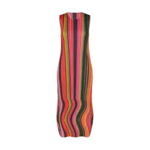 PLEATS PLEASE ISSEY MIYAKE Безрукавное платье FW24 женское розовое