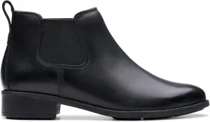 Женские ботинки Clarks Havisham Top Chelsea, Black (Black Leather)