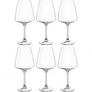 Бокал для вина Красное вино PALADINO, 660 мл, набор из 6 шт. Бокал, можно мыть в посудомоечной машине Leonardo, прозрачный