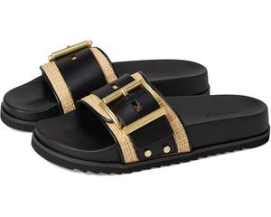 Сандалии AllSaints Ellie Raffia Slider, цвет Natural/Black