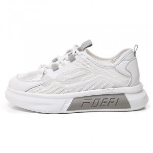 Кроссовки для образа жизни Женские низкие Pooq, цвет White Gray