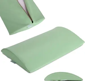 Подушка для шеи Habys Lumbar Half Roll, позиционирующий валик, валик для шеи | для массажа и терапии, валик для колена, 40 x 25 x 5 см | Мягкий зеленый HABYS