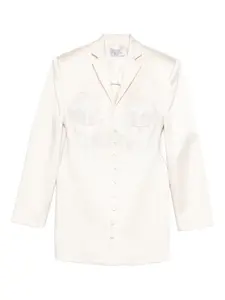 Жакет с кружевной отделкой Giuseppe Di Morabito, белый