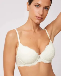 Бюстгальтер с косточками и кружевной чашкой Ysabel Mora, пастельно-розовый