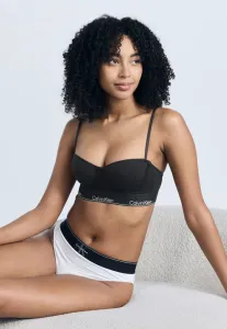 Бюстгальтер без бретелей из хлопка и модала с легкой подкладкой, многофункциональный/с бретелями. Calvin Klein Underwear, Black