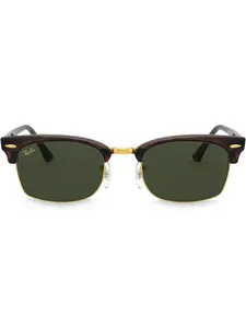 Солнцезащитные очки Clubmaster в квадратной оправе Ray-Ban, зеленый