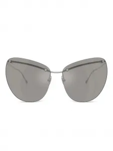 Солнцезащитные очки «кошачий глаз» без оправы 0dl1007 DIESEL, серебряный
