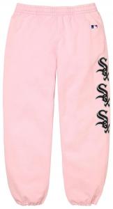 Спортивные штаны Supreme x Chicago White Sox, светло-розовый цвет