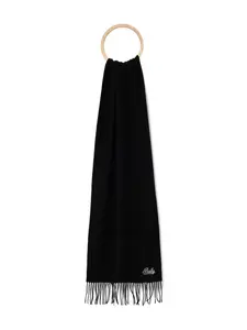 Шарф с бахромой Bally, черный