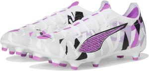 Футбольные бутсы Puma Men's Ultra 5 Match для твердого и искусственного покрытия, серый/белый/черный