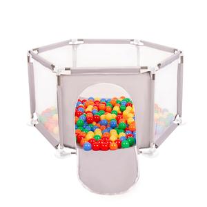 Selonis Складной шестигранник KS-100X с шариками 6см серый:желто-зеленый-сине-красный-оранжевый 63х64/200 шариков