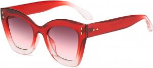 Популярные модные солнцезащитные очки-пилот для женщин, защита от УФ-излучения UV400, ретро-стиль, заклепки, градиентный дизайн, трендовые мужские солнцезащитные очки 6140 Melrose, Red