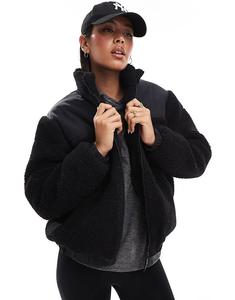 Утепленная куртка Borg на молнии черного цвета South Beach