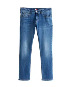 Синие узкие джинсы с вышивкой Tommy Jeans, синий