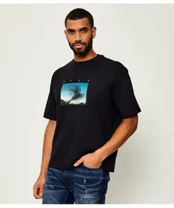 Футболка Доризон Oversize fit Hugo, черный