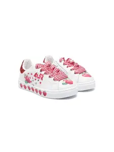 Кроссовки с принтом Monnalisa, белый