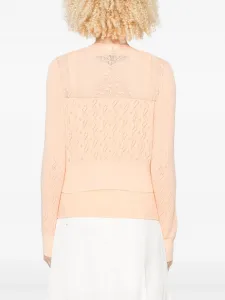 Комплект из топа и кардигана Chloé, оранжевый