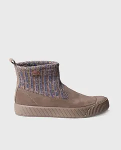 Женские высокие кроссовки из натуральной кожи Toni Pons, серо-коричневый