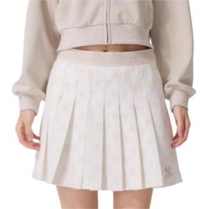 New York Yankees SS25 повседневные короткие юбки women's MLB, слоновая кость