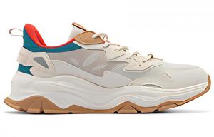 Женские кроссовки Lifestyle Low-Top Oat Milk/пшеничный коричневый/синий 361°