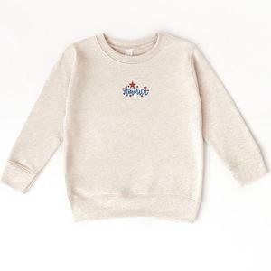 Толстовка для малышей с вышитыми звездами america The Juniper Shop, Natural