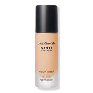 Основа BAREPRO 24HR Wear Skin-Perfecting Matte Liquid Foundation Mineral SPF 20 bareMinerals, Light 21 Neutral (for very light neutral skin with a peach hue)