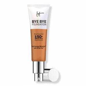 Увлажняющий крем Bye Bye Foundation с полным покрытием и SPF 50+ IT Cosmetics, Tan (tan skin w/ warm yellow undertone)