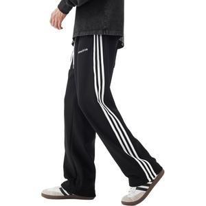 Чистый крой повседневные брюки unisex FUERZA, черный