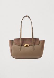 Сумка-шоппер Calvin Klein HARDWARE BRUSHED FLAP TOTE BA﻿G, Desert Taupe/Taupe
