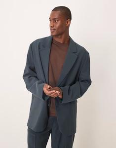 Свободный пиджак синего цвета Asos Design