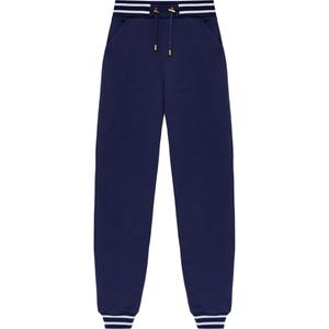 Тренировочные брюки с вышитым логотипом BALMAIN, синий