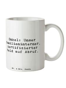 Кружка Дядя-герой с надписью на белом фоне Mr. & Mrs. Panda