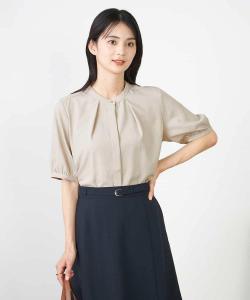 Блузка с отделкой в тон ткани Avv, цвет Beige