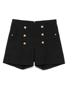 Шорты из твила Balmain Kids, черный