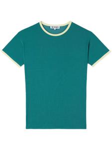 Футболка с контрастной отделкой Sunnei, зеленый