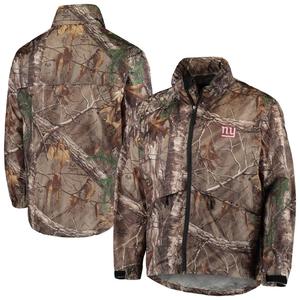 Мужская водонепроницаемая складная куртка с молнией во всю длину Dunbrooke Realtree Camo New York Giants Circle Sportsman